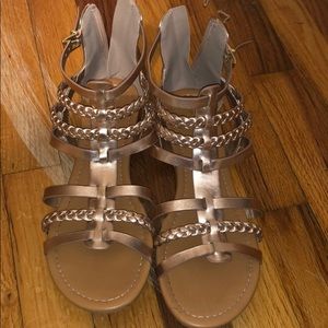 Bronze sandals